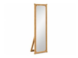 Miniaturka 4 - Lustro stojące dębowe Daverna 179 cm w kolorze naturalnego dębu – zdjęcie produktu na białym tle