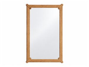 Miniaturka 4 - Lustro wiszące dębowe Daverna 73x103 cm w kolorze naturalnego dębu – zdjęcie produktu na białym tle