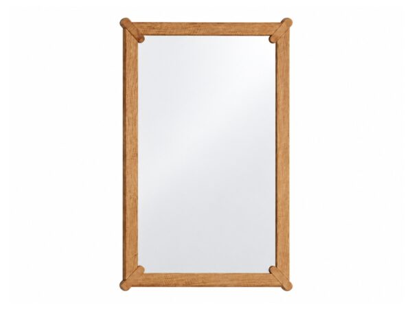 Lustro wiszące dębowe Daverna 73x103 cm w kolorze naturalnego dębu – zdjęcie produktu na białym tle