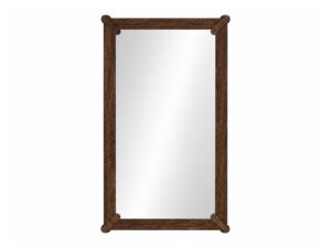 Miniaturka 1 - Lustro wiszące dębowe Daverna 73x103 cm w kolorze tabacco – zdjęcie produktu na białym tle