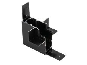 Miniaturka 2 - Czarny łącznik kątowy wewnętrzny Magnetic Easy do szyny podtynkowej