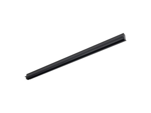 Szyna podtynkowa Magnetic Easy 1M czarna, pełny profil aluminiowy na białym tle