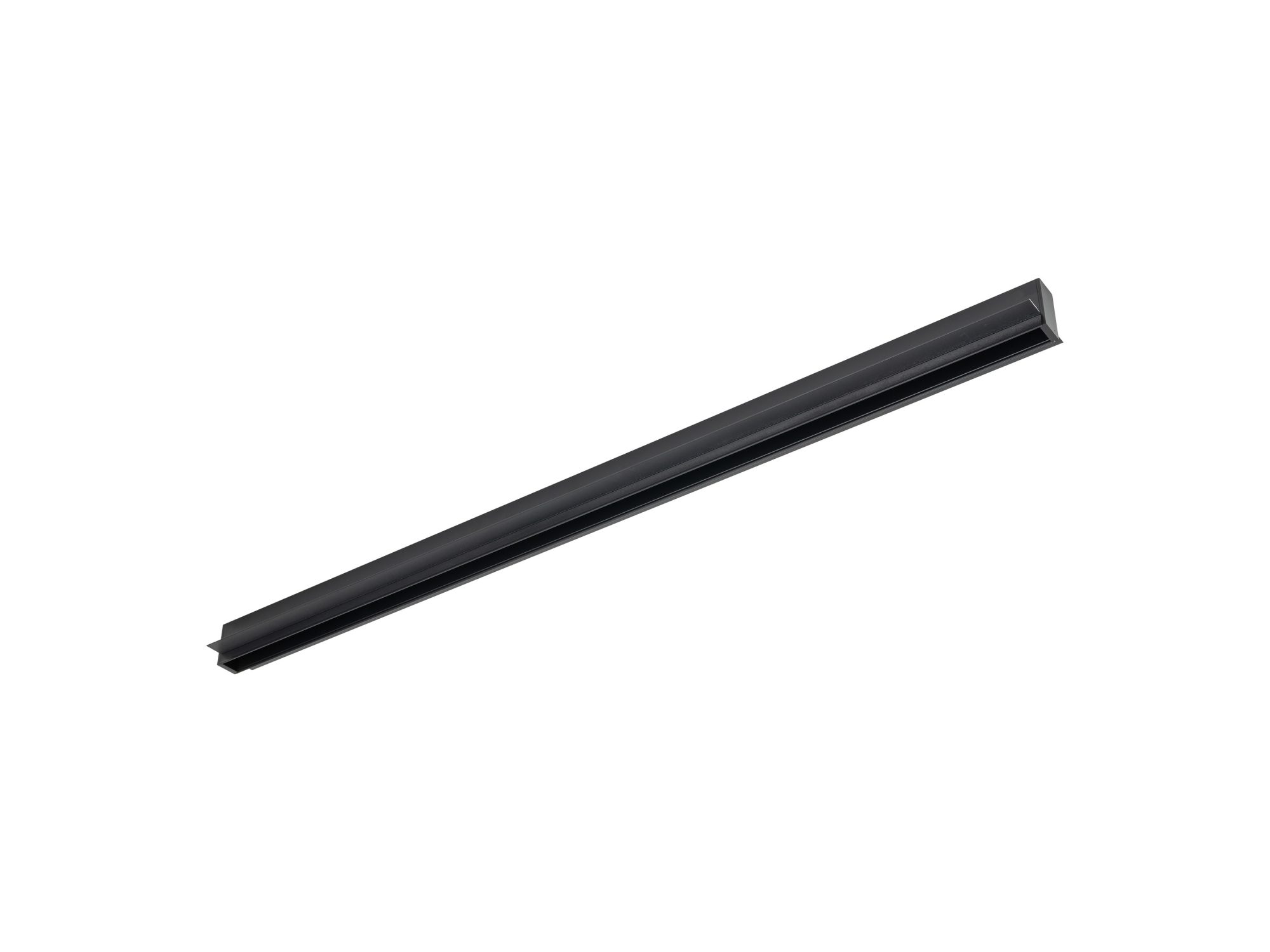 Magnetic Easy Szyna 1M podtynkowa czarna, pełny profil na białym tle