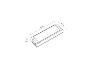 Miniaturka 3 - Zasilacz Magnetic Easy 48 V 300 W – rysunek techniczny producenta