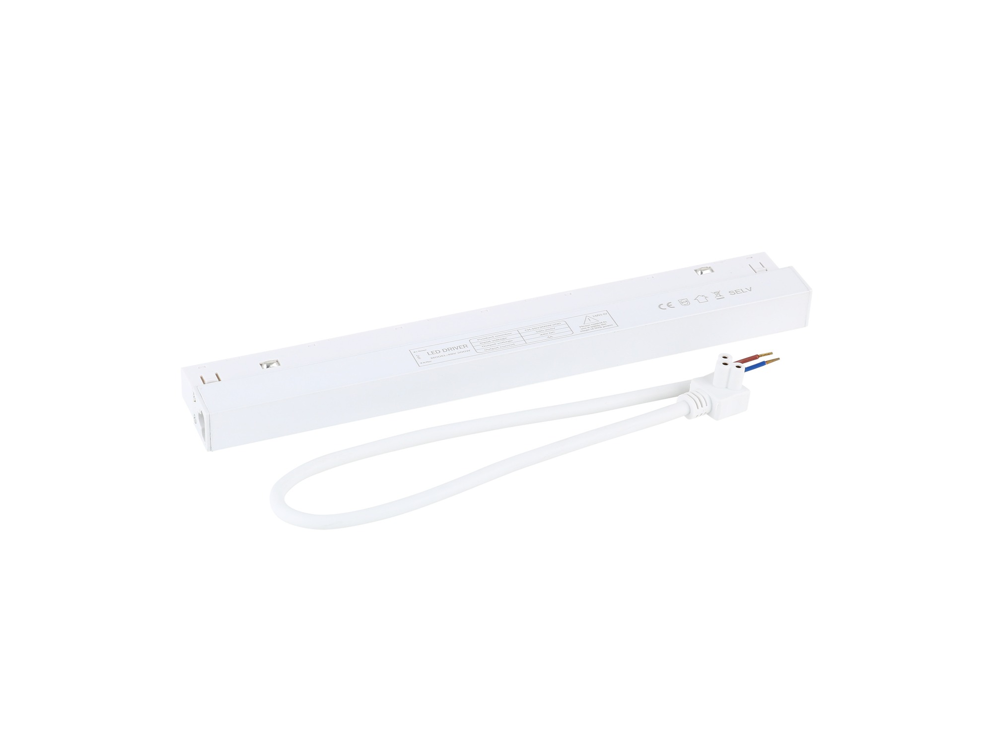 Biały zasilacz do szyny Magnetic Easy 200 W – zdjęcie produktu