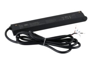 Miniaturka 3 - Czarny zasilacz Magnetic Easy Zasilacz Wpinany Szyne 100 W na białym tle