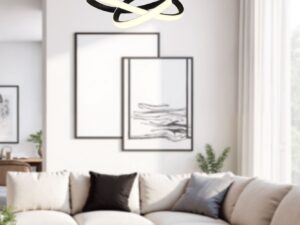 Miniaturka 1 - Lampa sufitowa Maranio LED w aranżacji pokoju