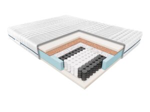 Miniaturka 1 - Materac kieszeniowy LAURO Smart w pokrowcu, widok całego materaca