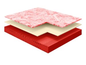 Miniaturka 3 - Materac OREGON – trzy warstwy pianek w przekroju