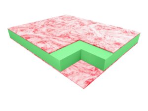 Miniaturka 4 - Materac SIERRA – przekrój twardego wkładu piankowego