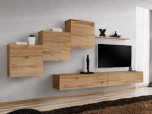 Miniaturka 4 - Meblościanka Kelmoro 330 cm z 3 szafkami i 2 szafkami RTV