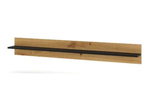 Miniaturka 2 - Półka wisząca Nimet 151 cm w dekorze dąb artisan i czarny mat