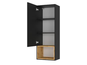 Miniaturka 5 - Szafka wisząca Nimet 47 cm z otwartymi drzwiami i dolną wnęką