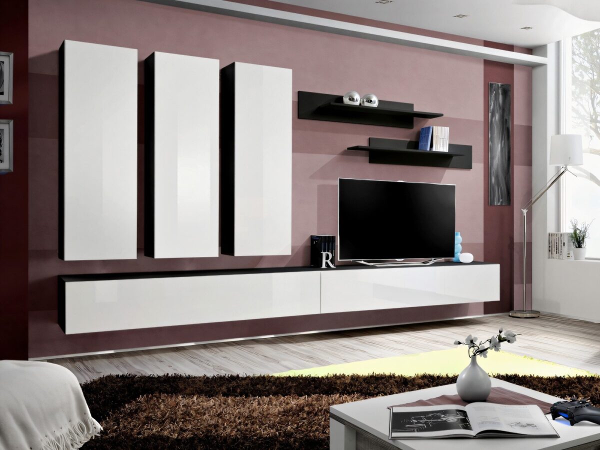 Meblościanka RTV z 3 szafkami Flavero 320 cm