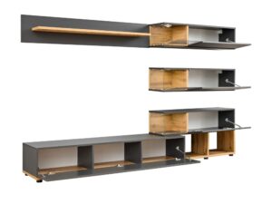 Miniaturka 1 - Meblościanka Silvaro z modułami antracyt Wotan