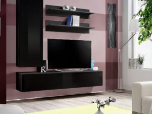 Miniaturka 4 - Meblościanka RTV z wysoką szafką Flavero 160 cm