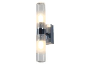 Miniaturka 1 - Chromowany kinkiet Mibo Wall Up-Down widziany z boku