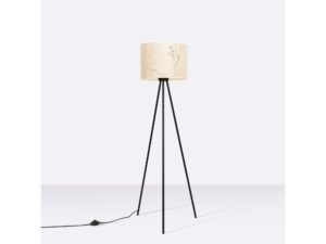 Miniaturka 22 - Minimalistyczna lampa podłogowa Elaria 135 cm beżowy marmur we wnętrzu