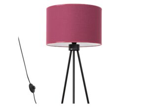 Miniaturka 6 - Burgundowa lampa podłogowa Elaria – packshot