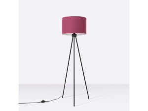 Miniaturka 8 - Minimalistyczna lampa podłogowa Elaria 135 cm burgundowy we wnętrzu