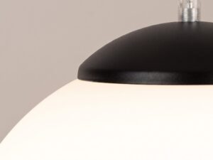 Miniaturka 58 - Minimalistyczna lampa wisząca 20 cm czarny – detal osłonki klosza