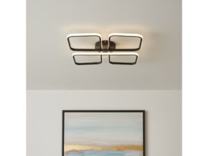 Miniaturka 2 - Lampa sufitowa Mirelira czarna druga aranżacja