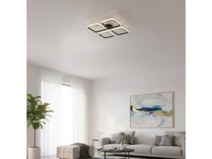 Miniaturka 3 - Lampa sufitowa Mirelira czarna trzecie ujęcie
