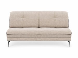 Miniaturka 5 - Moduł dwuosobowy bez boków na nóżkach Terlavio 141 cm, widok z przodu, na białym tle