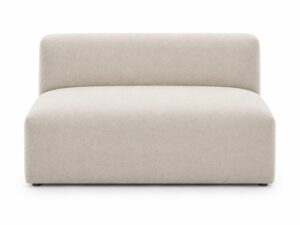 Miniaturka 5 - Moduł dwuosobowy rozkładany bez boków Astrevia 128 cm, widok z przodu, na białym tle