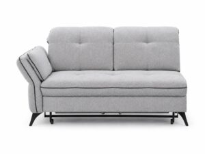 Miniaturka 5 - Moduł dwuosobowy rozkładany z bokiem na nóżkach Trevalio 155 cm, widok z przodu, na białym tle