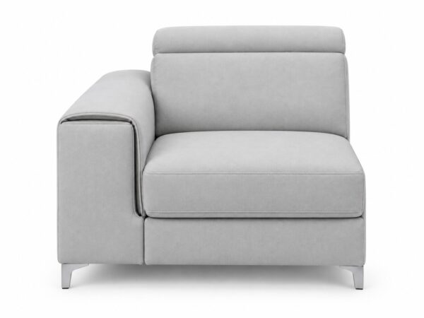 Moduł jednoosobowy wąski z bokiem Nobravio 88 cm, widok z przodu, na białym tle