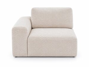 Miniaturka 3 - Moduł jednoosobowy z bokiem Gavirno 106 cm, widok z przodu, na białym tle