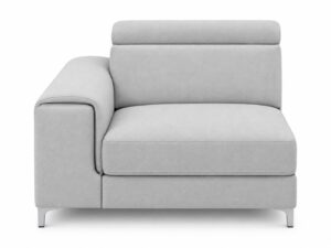 Miniaturka 5 - Moduł jednoosobowy z bokiem i funkcją relaks Nobravio 103 cm, widok z przodu, na białym tle