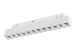 Miniaturka 1 - Biały moduł Magnetic Easy Points 12 W z przezroczystą osłoną na białym tle