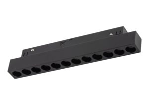 Miniaturka 4 - Czarny moduł Magnetic Easy Points 12 W z przezroczystą osłoną na białym tle