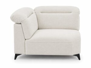 Miniaturka 6 - Moduł narożny ze ściętym przodem Nelvaro 119 cm, widok z przodu, na białym tle