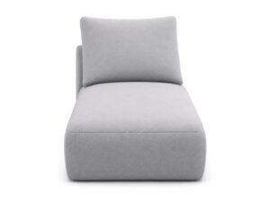 Miniaturka 3 - Moduł otomana kończąca bez boku Lenvario 80 cm, widok z przodu, na białym tle