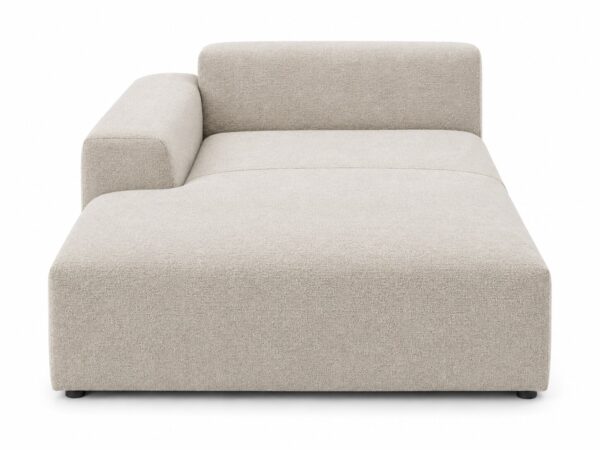 Moduł otomana XL z bokiem Astrevia 130 cm, widok z przodu, na białym tle