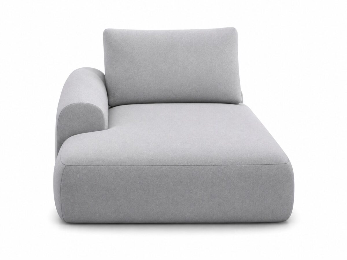Moduł otomana XL z bokiem Lenvario 138 cm