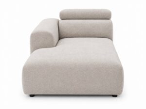 Miniaturka 4 - Moduł otomana z bokiem Vermaro 106 cm, widok z przodu, na białym tle