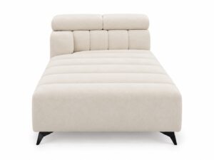 Miniaturka 4 - Moduł otomana z pojemnikiem bez boku Virvento 100 cm, widok z przodu, na białym tle