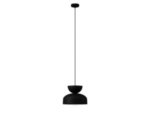 Miniaturka 19 - Lampa wisząca Mosaic H 1 czarna na białym tle