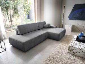Miniaturka 8 - Narożnik Bouletto z kulistymi poduszkami w aranżacji salonu