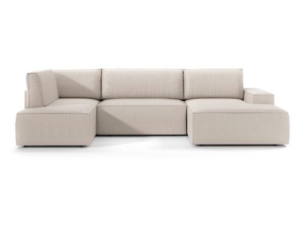 Narożnik Fiorano U 329 cm z jasną tapicerką – front