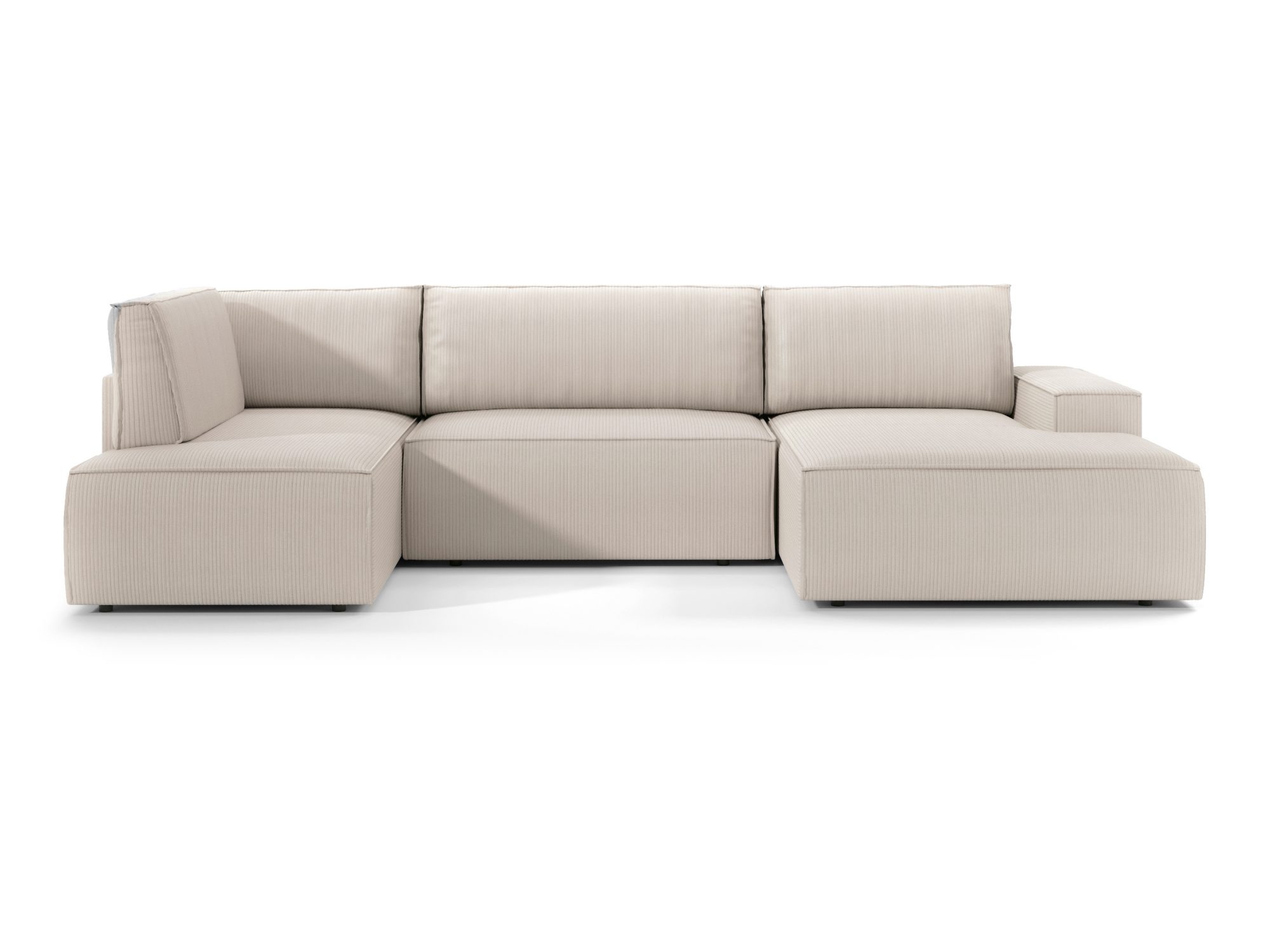 Narożnik Fiorano U 329 cm z jasną tapicerką – front