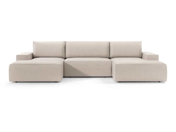 Narożnik Fiorano U 358 cm w jasnej tapicerce – front