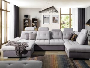 Miniaturka 6 - Narożnik U Lambrino w aranżacji salonu