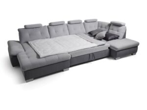 Miniaturka 1 - Narożnik w kształcie U z funkcją spania Lambrino 365 cm – zdjęcie 2