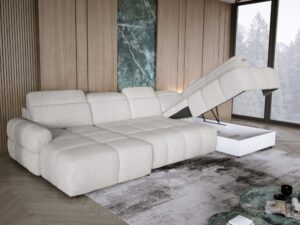 Miniaturka 3 - Narożnik U z funkcją spania i wysuwem Matvero 358 cm – zdjęcie 4
