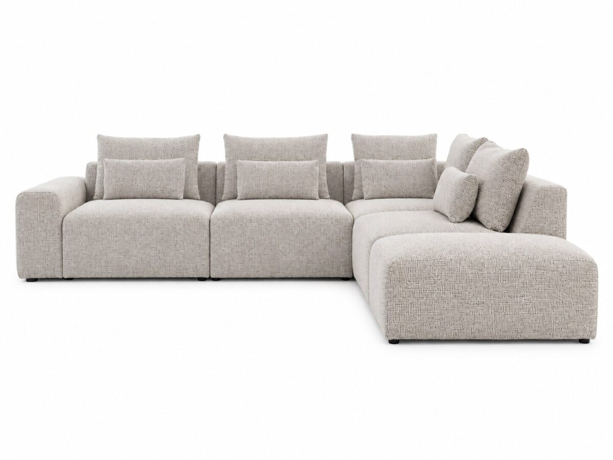 Narożnik modułowy Ildaro z panelem 362 cm